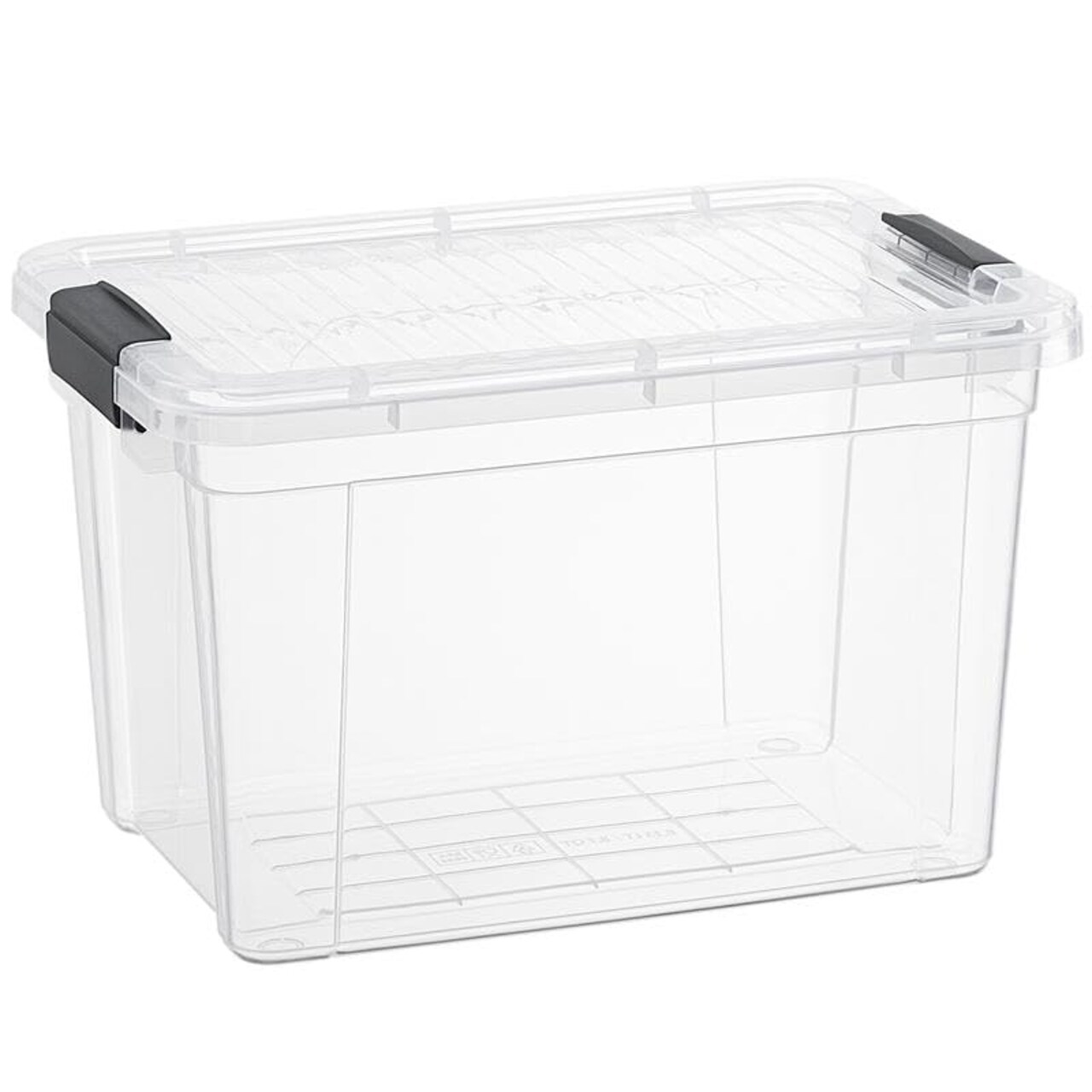 Superio Clear Storage Box with Lid, Plastic Container Bins for Organizing, Stackable Crates, BPA Free, Non Toxic, Odor Free, Organizers for Home, Office, School, and Dorm